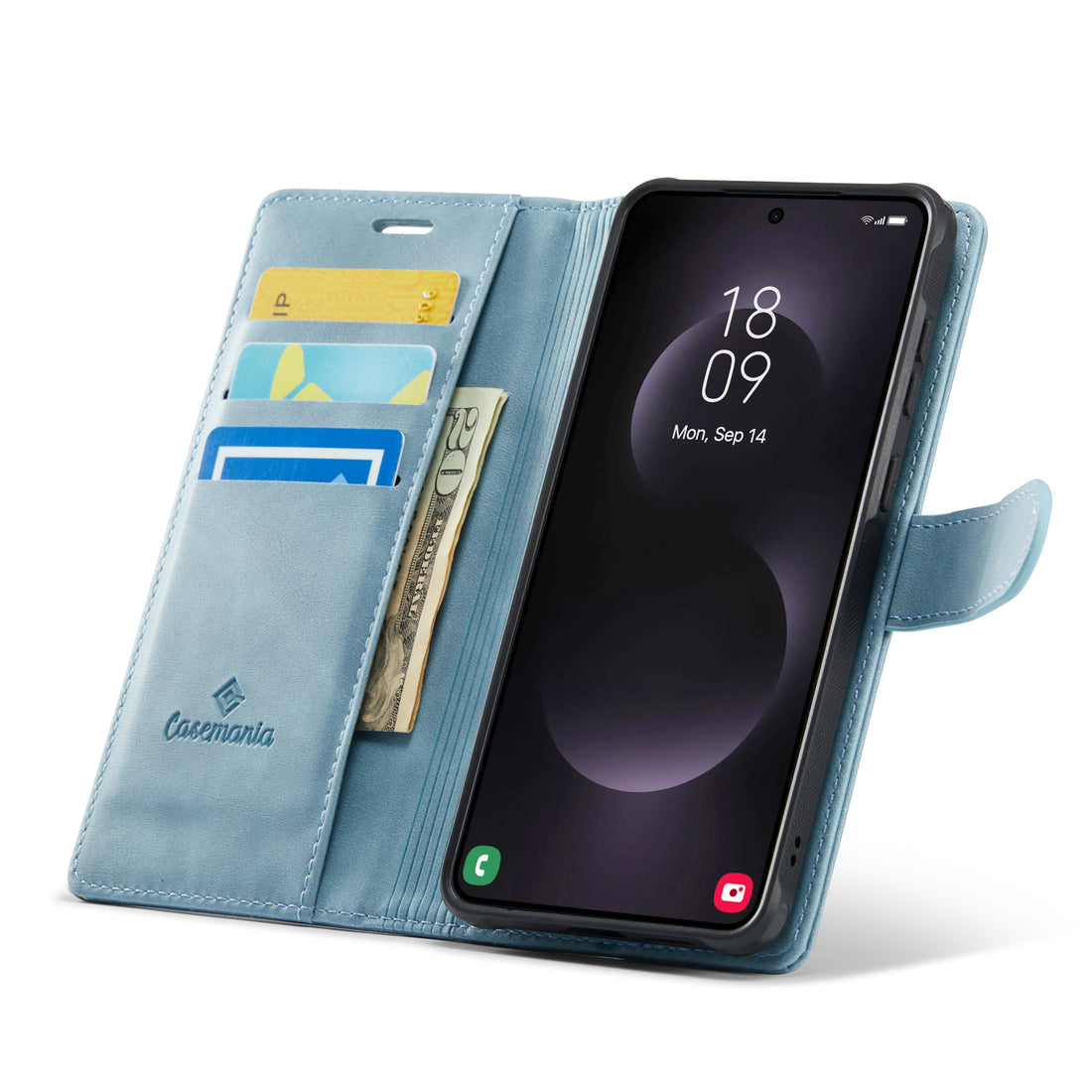 Snap Magnet+ | MagSafe-Compatibel Luxe 2-in-1 Bookcase | Aqua Blue