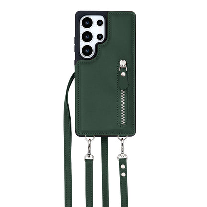 Luna | Crossbody Back Cover met Rits | Emerald Green