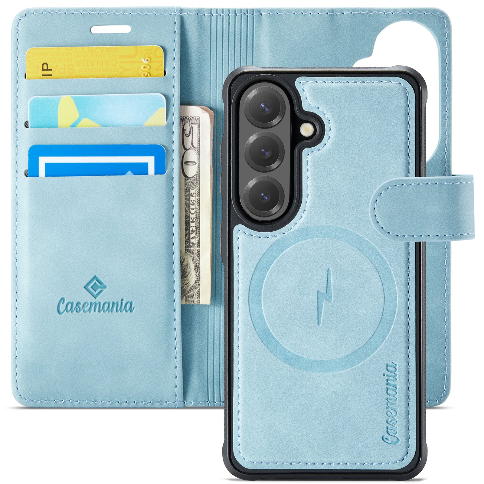 Snap Magnet | MagSafe-Compatibel 2-in-1 Bookcase | Aqua Blue