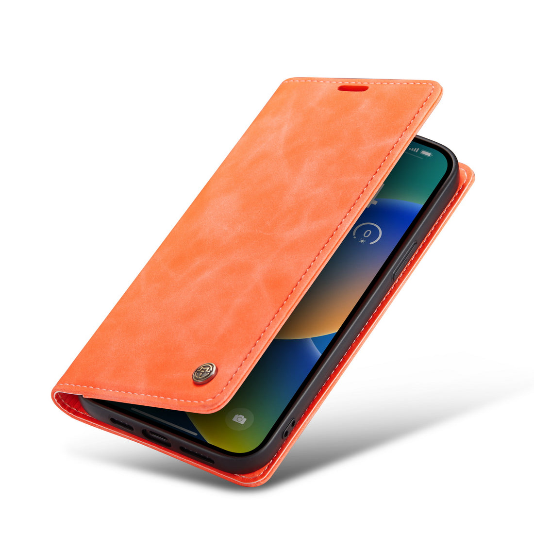 Slim | Portemonnee Book Case | Topaz Orange
