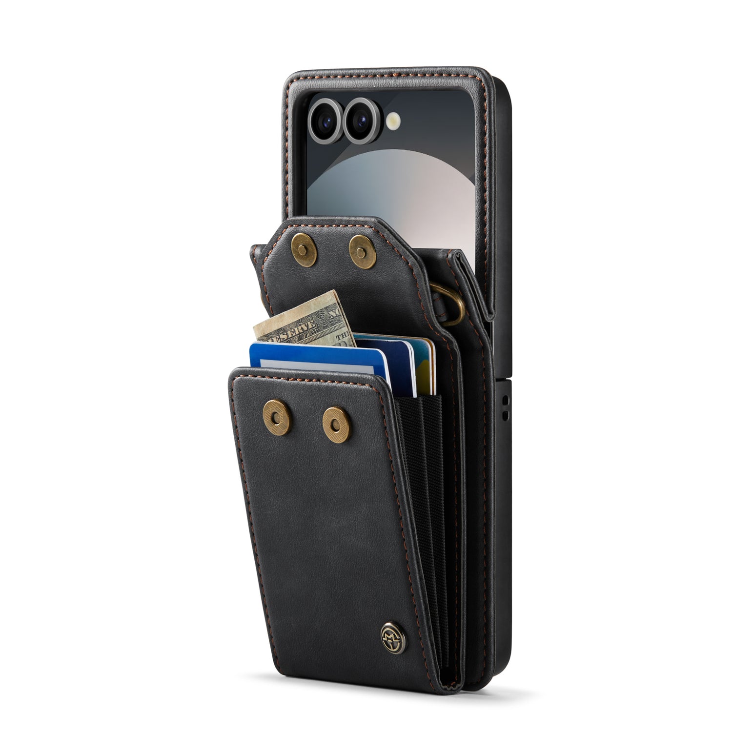 Folia | Z Flip Draagbaar Wallet Case | Charcoal Gray