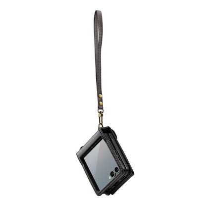 Folia | Z Flip Draagbaar Wallet Case | Charcoal Gray