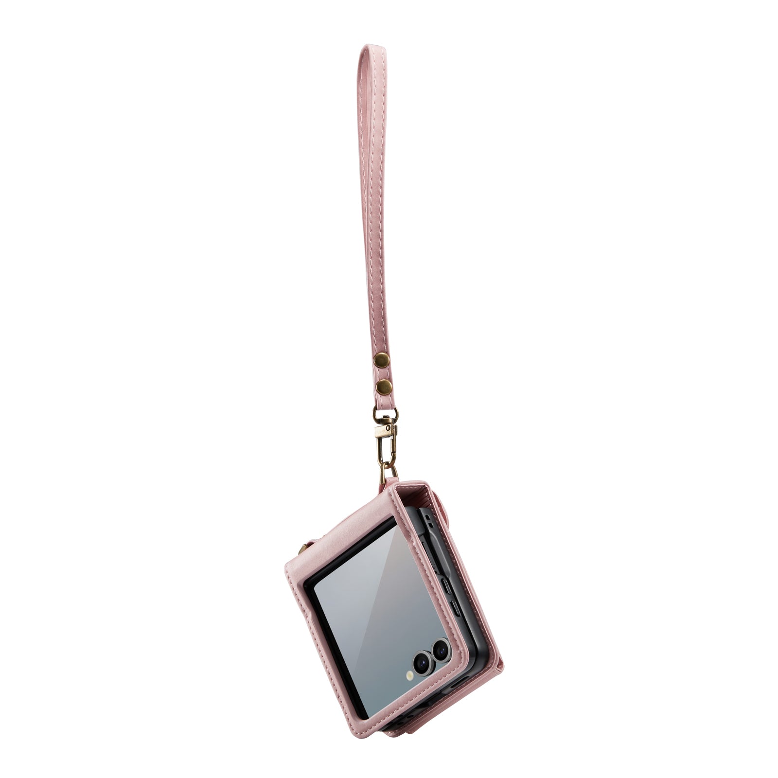 Folia | Z Flip Draagbaar Wallet Case | Pale Pink