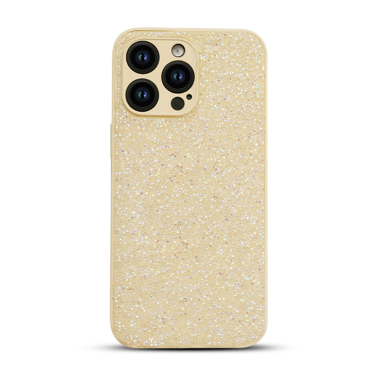Apple iPhone 12 Pro Hoesje - Goud - Diamant Glitter Back Cover