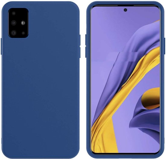 Samsung Galaxy A71 Hoesje - Blauw - Siliconen Back Cover