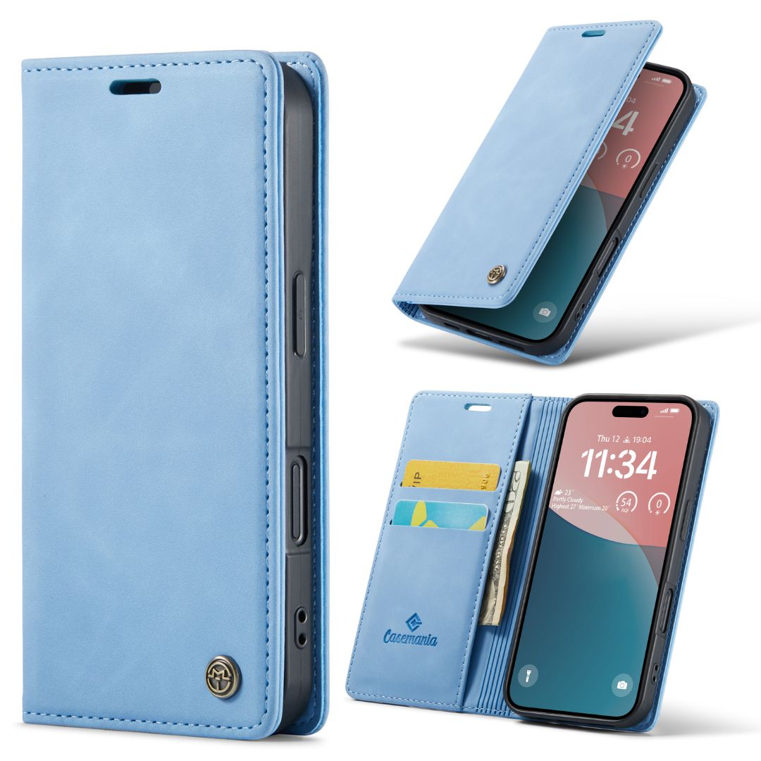 Apple iPhone SE (2022) / SE (2020) Hoesje - Sky Blue - Dunne Bookcase