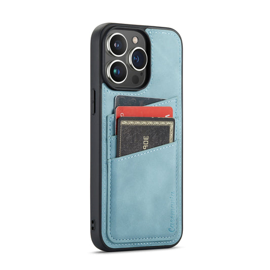Apple iPhone 14 Pro Max Hülle - Aqua Blue - Backcover mit Kartenfach