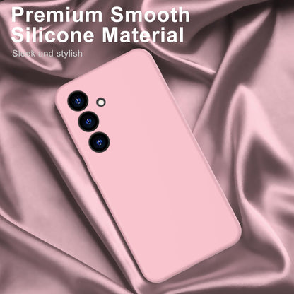 Samsung Galaxy S24 Plus Hoesje - Zalm Roze - Liquid Siliconen Back Cover