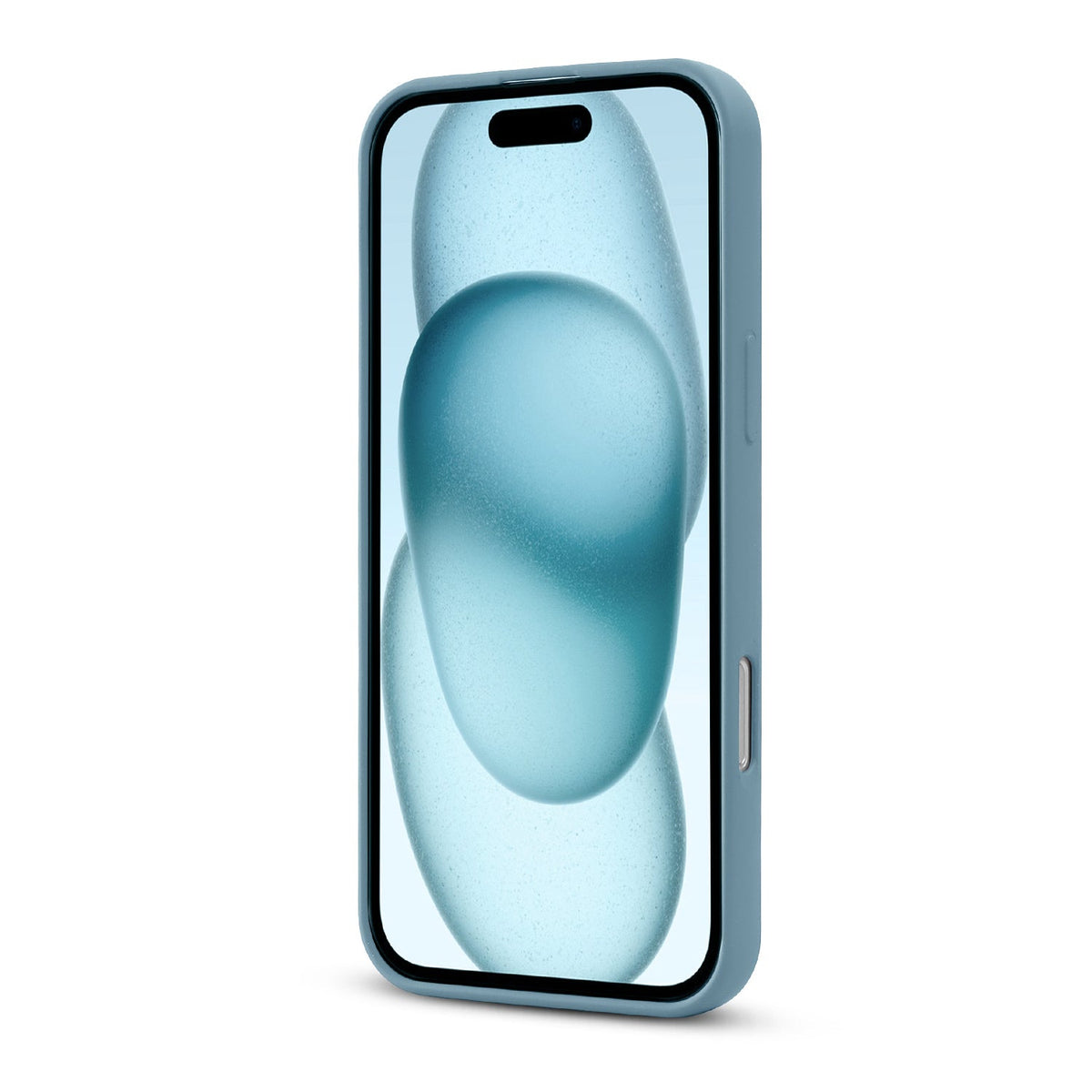 Apple iPhone 16 Pro Hoesje - Licht Blauw - Liquid Siliconen MagSafe Back Cover met Magneetring