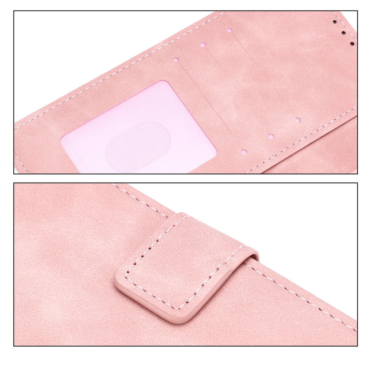 Samsung Galaxy A57 Hoesje - Pale Pink - Portemonnee Bookcase