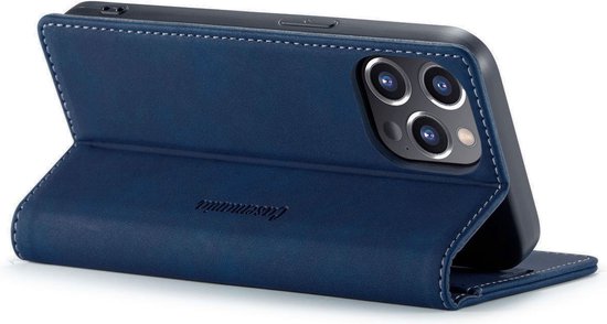 Apple iPhone 13 Pro Max Hülle - Navy Blue - Schlanke Klapphülle mit Kartenfach