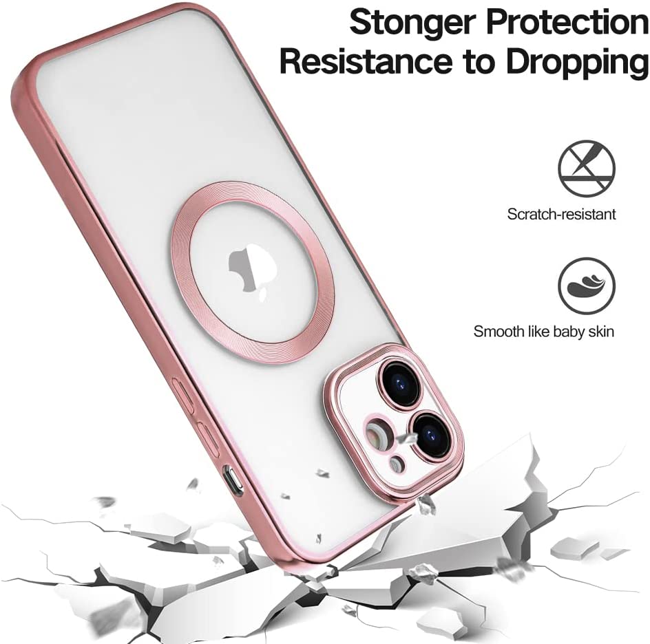 Apple iPhone 12 Hülle - Rosa - Silikon-MagSafe-Backcover