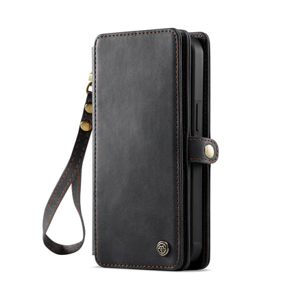 Apple iPhone Air Hoesje - Charcoal Gray - Luxe 2 in 1 Bookcase met 10 Kaart Vakken en Polskoord