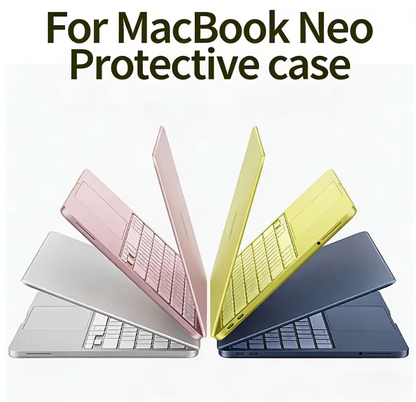 Apple MacBook Neo (13-inch) - Transparant - Laptop Hardcase Cover met Ventilatie-openingen