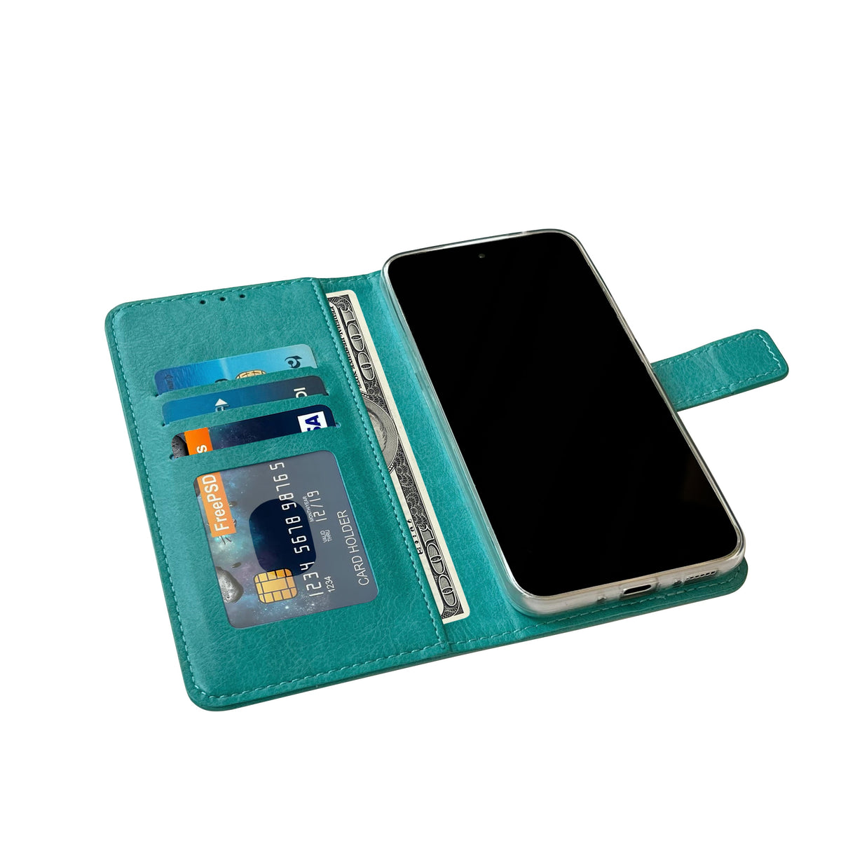 Oppo Reno 11F Hoesje - Turquoise - Portemonnee Bookcase