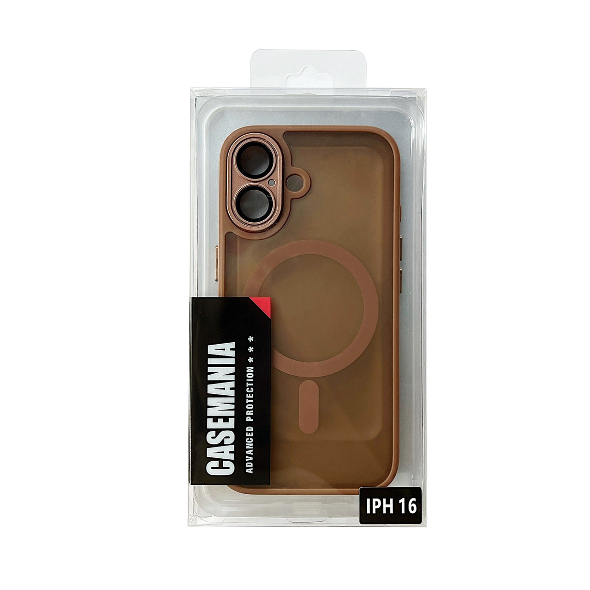 Apple iPhone 16 Case - Brown - Matte Armor MagSafe Back Cover