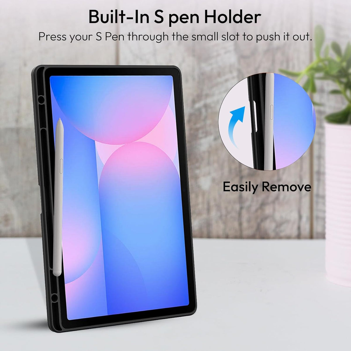 Samsung Galaxy Tab S10 Lite Tablet-Hülle - Schwarz - Smart Cover