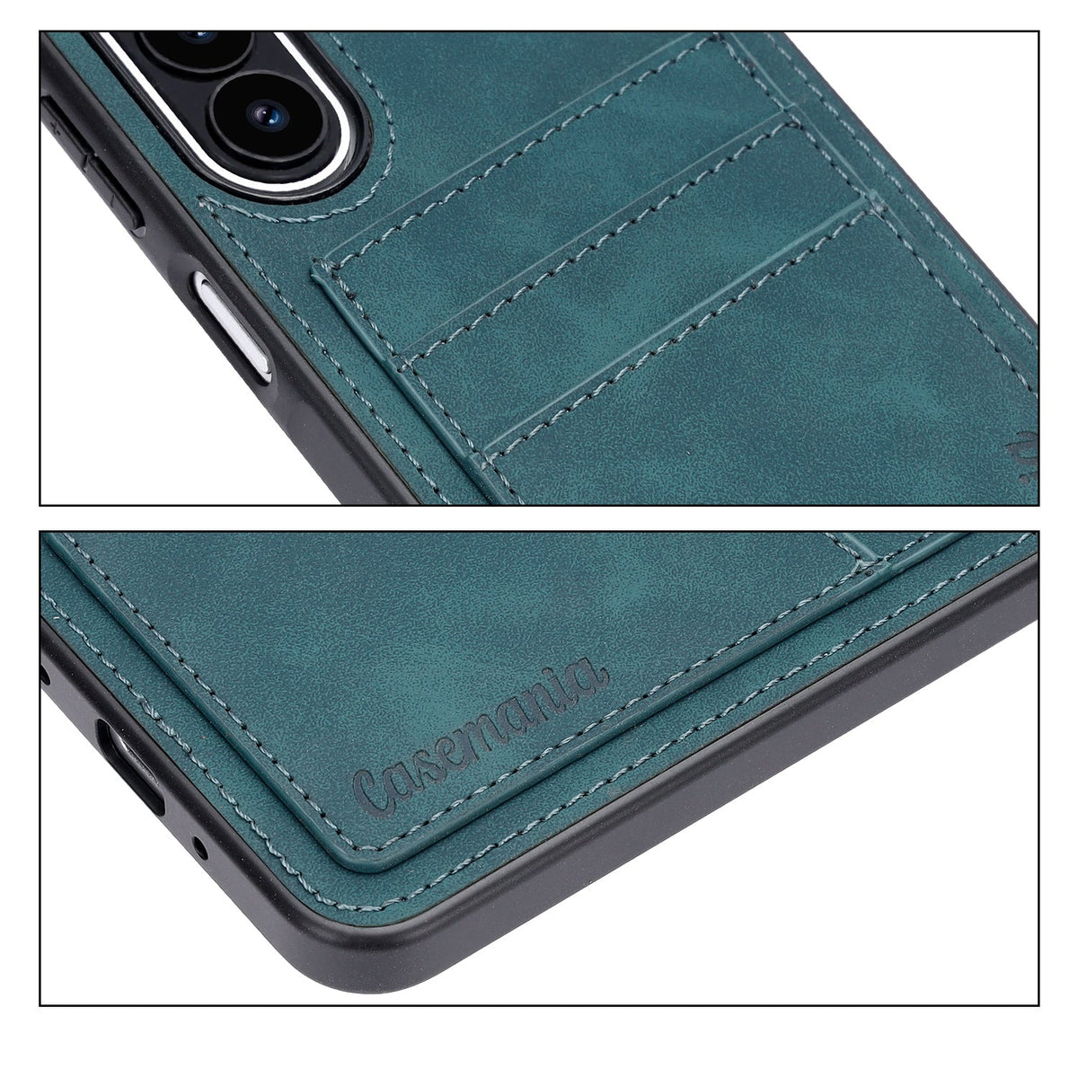 Samsung Galaxy A27 Hoesje - Emerald Green - Kunstleren Back Cover met Pasjeshouder