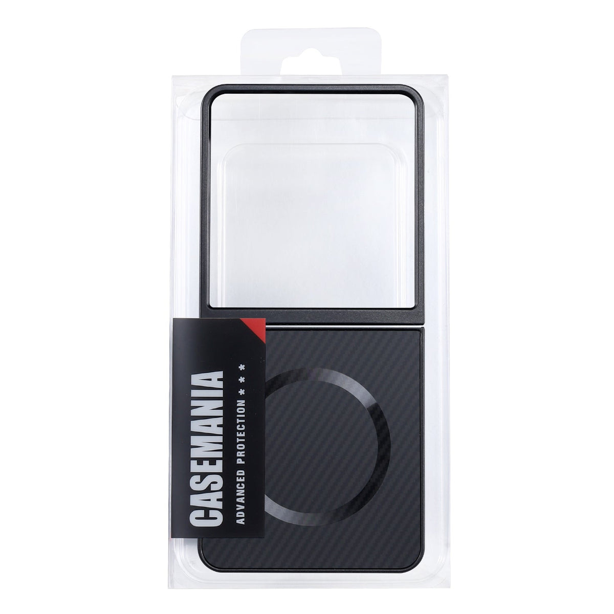 Samsung Galaxy Z Flip 7 Hoesje - Zwart - Carbon MagSafe Back Cover