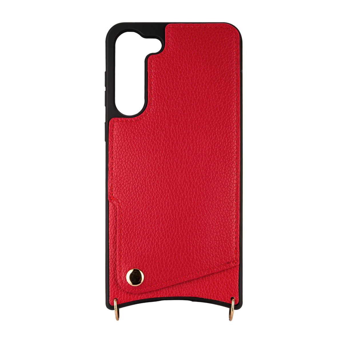 Samsung Galaxy S23 Plus Hoesje - Rood - Back Cover met Pols Bandje en Telefoonkoord
