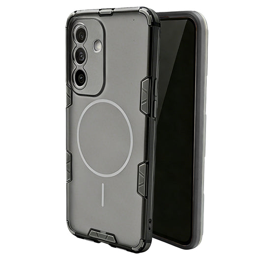 Samsung Galaxy A17 Hülle - Transparent | Grau - Frosted Matte Hardcase MagSafe-Backcover