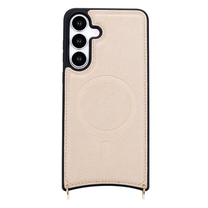 Samsung Galaxy S25 FE Hoesje - Beige - CM Amsterdam Back Cover met Telefoonkoord