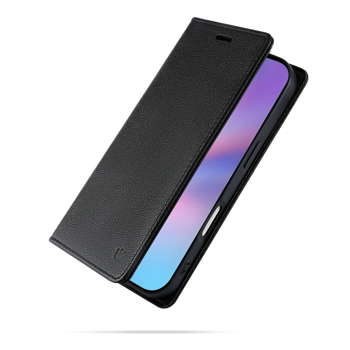 Apple iPhone 17 Pro Max Hoesje - Onyx Black - Dunne Leather-look Back Cover