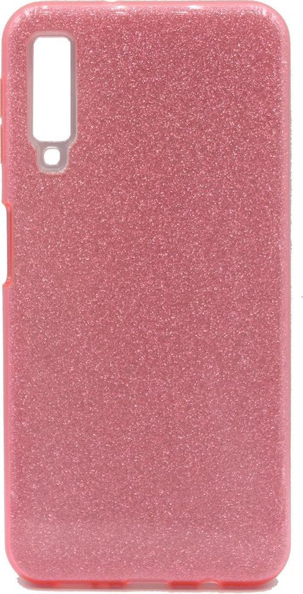 Samsung Galaxy A9 Hoesje - 2018 - Glitter - Pink Back Cover