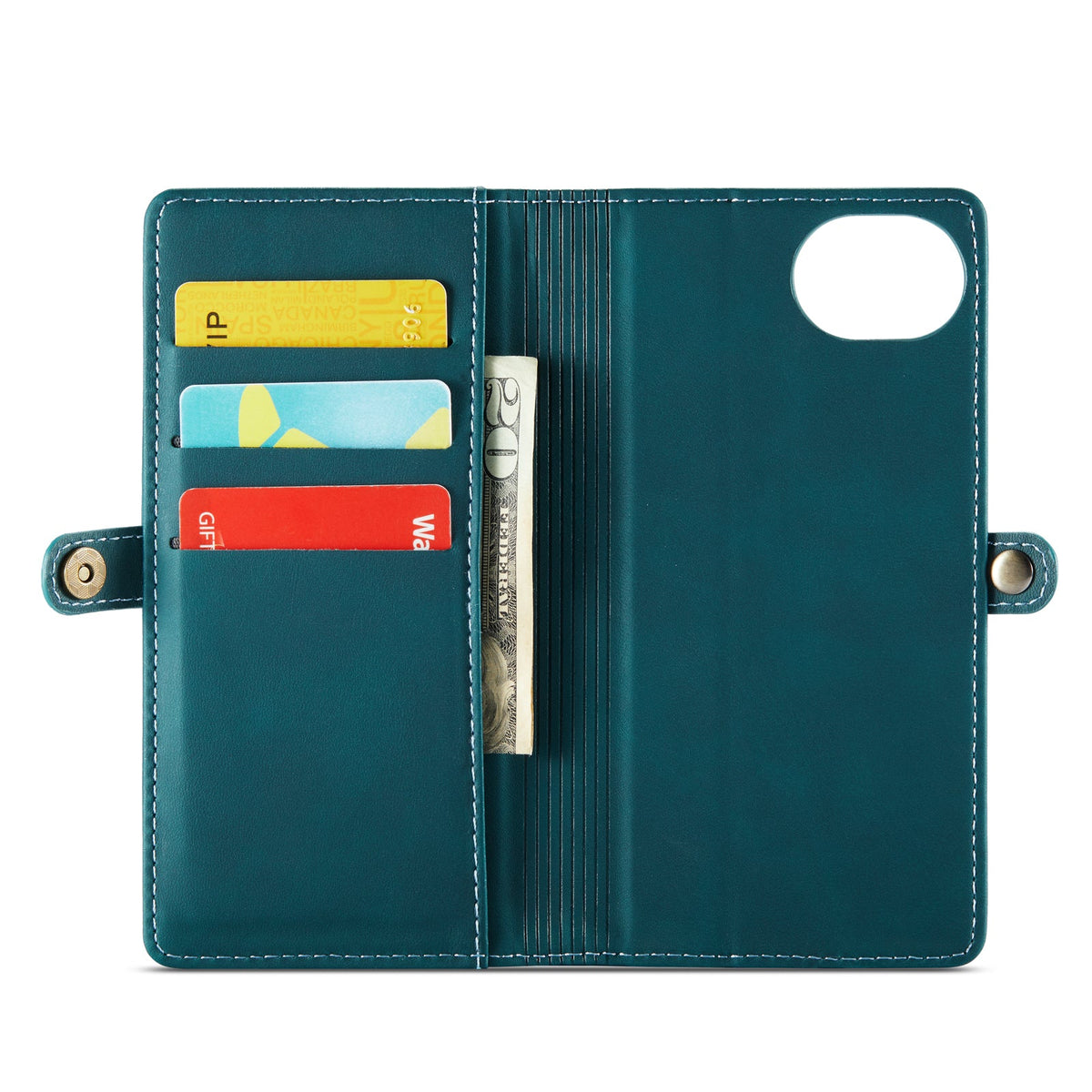 Apple iPhone 17e Hoesje - Emerald Green - 2 in 1 MagSafe Bookcase met 10 Kaart Vakken