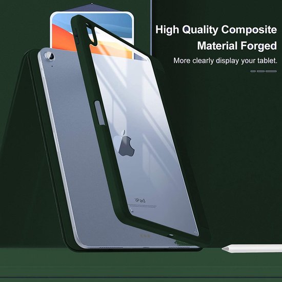 Apple iPad Air 4 10.9 (2020) Tablet Case - Dark Green - Smart Cover