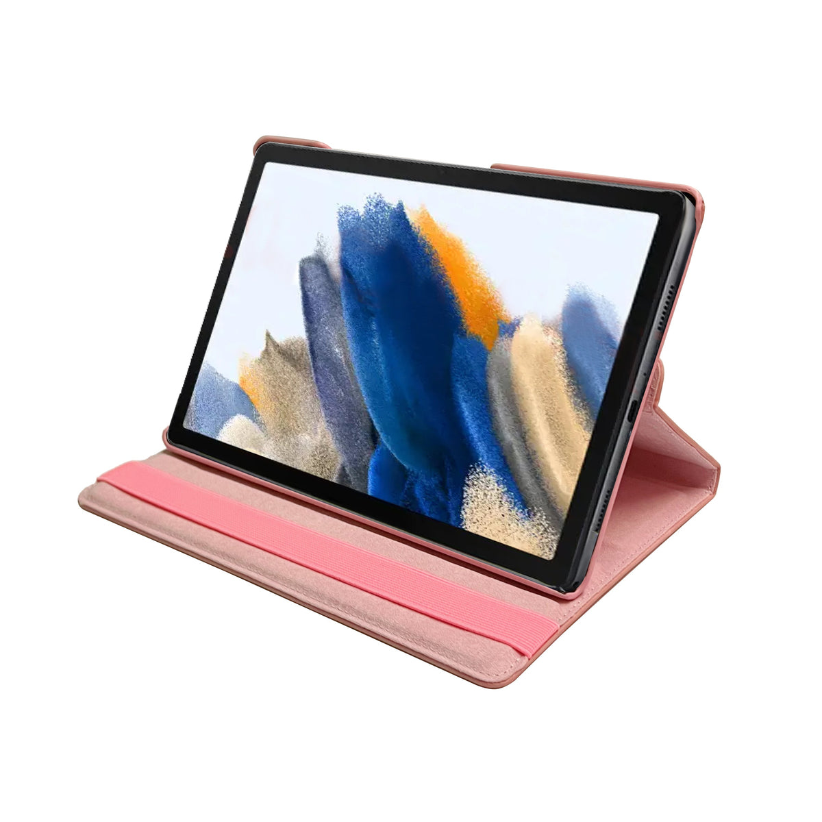 Samsung Galaxy Tab S10 Lite Tablet Case - Pale Pink - Rotating Folio Case