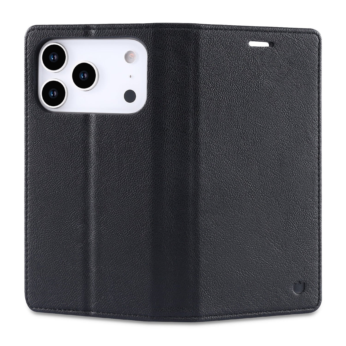 Apple iPhone 18 Pro Max Hoesje - Onyx Black - Dunne Leather-look Back Cover