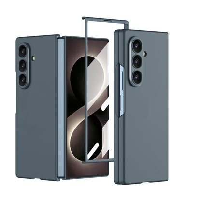 Samsung Galaxy Z Fold8 Ultra Hoesje - Blauwe Grijs - Ultradun Back Cover met Ingebouwde Screenprotector