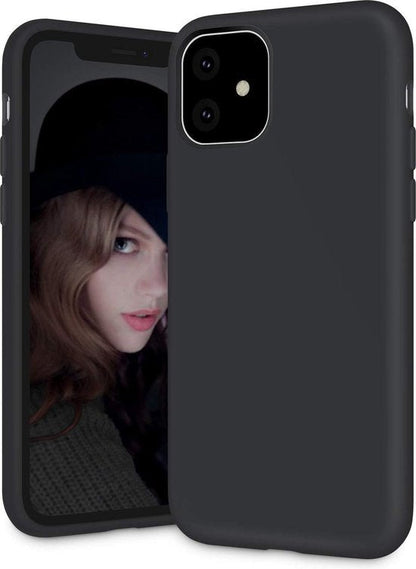 Apple iPhone 11 Hoesje - Zwart - Siliconen Back Cover
