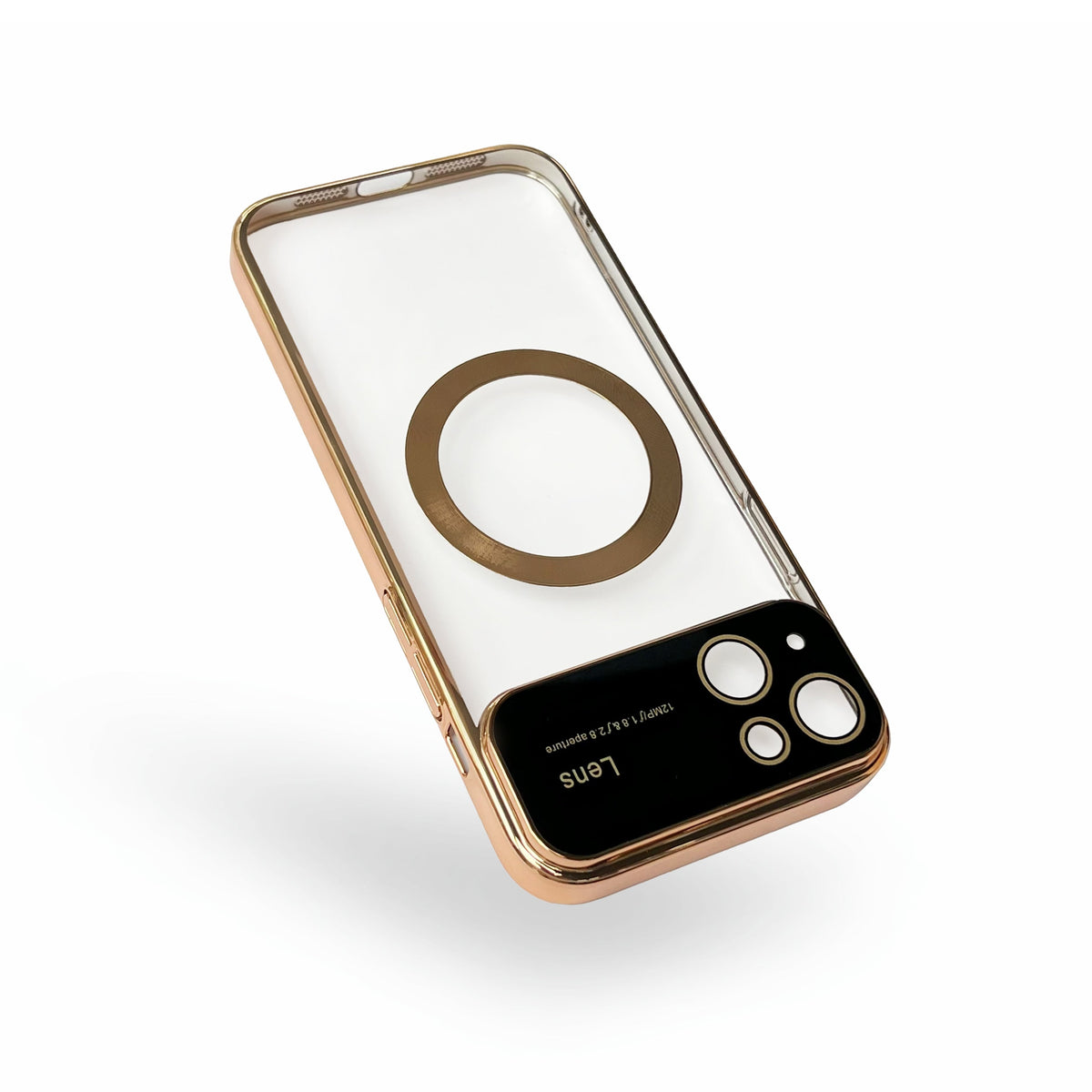 Apple iPhone 15 Case - Gold - Silicone MagSafe Back Cover with Camera Protection