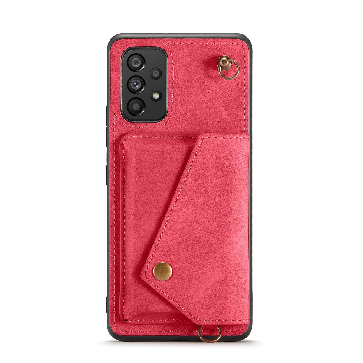 Samsung Galaxy A33 5G Hoesje - Royal Fuchsia - Luxe Back Cover met Telefoonkoord