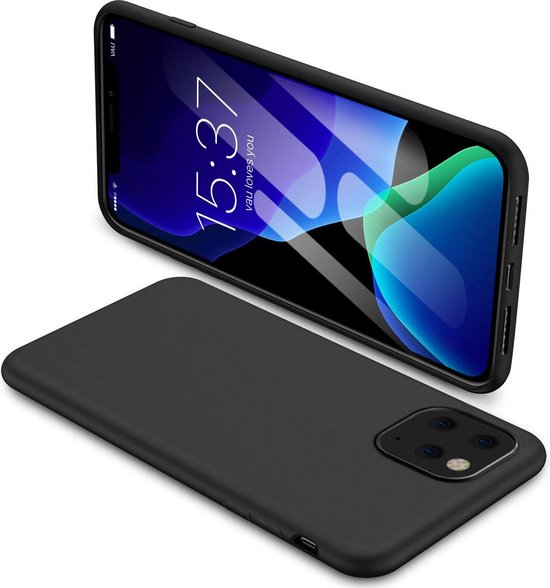 Apple iPhone 11 Pro Max Case - Black - Silicone Back Cover