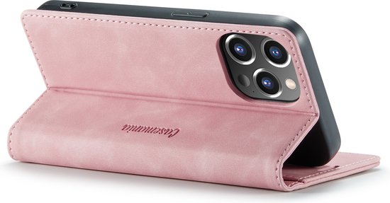 Apple iPhone 12 Pro Max Hülle - Pale Pink - Schlanke Klapphülle mit Kartenfach
