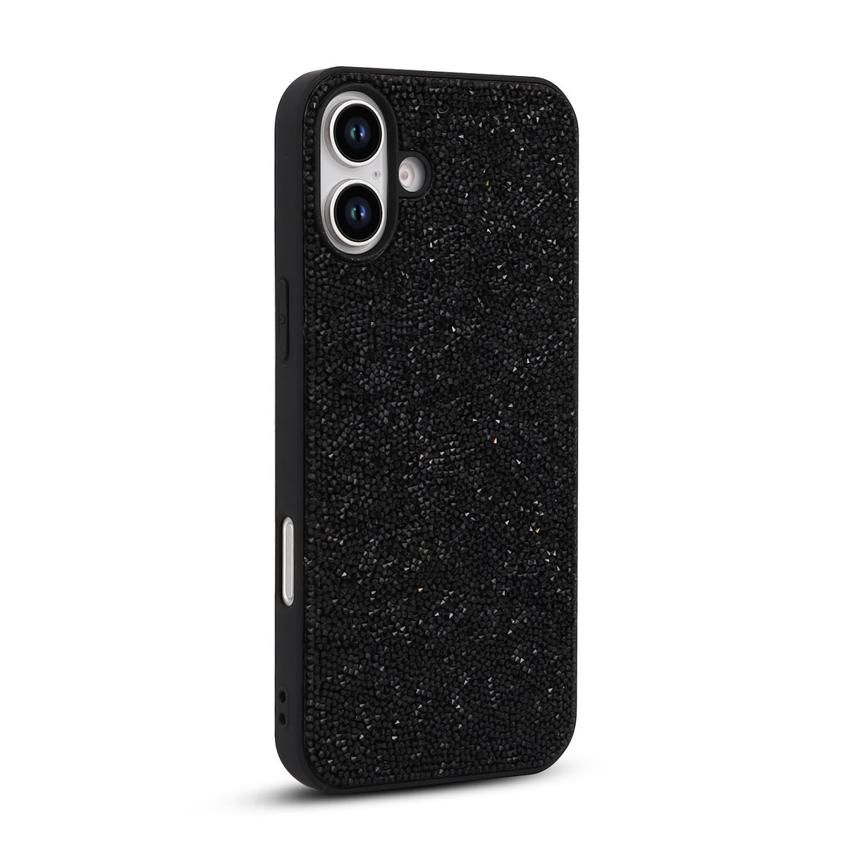 Apple iPhone 16 Plus Hoesje - Zwart - Diamant Glitter Back Cover