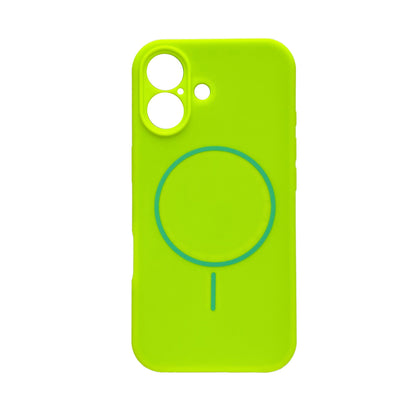 iPhone 17 Hoesje - Lime Groen - Liquid MagSafe Thin Ring Back Cover