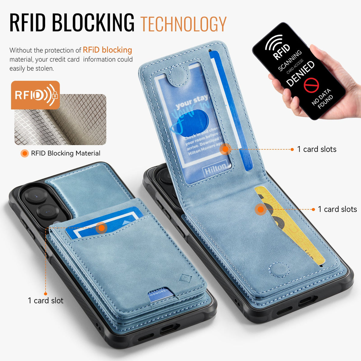 Samsung Galaxy S25 Edge Hoesje - Aqua Blue - Back Cover met Pasjeshouder