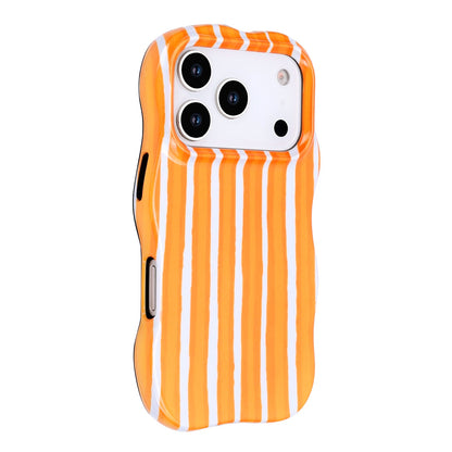 Apple iPhone 18 Pro Max Hoesje - Oranje - Wave Edge Back Cover