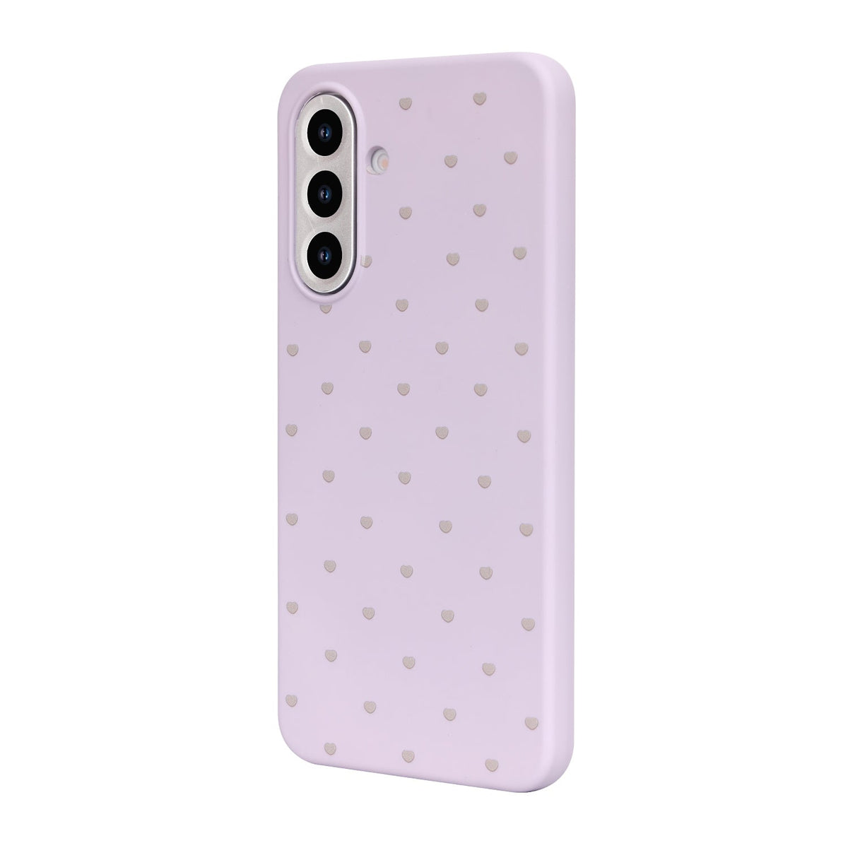 Samsung Galaxy A55 Hoesje - Paars - Hartjes Back Cover