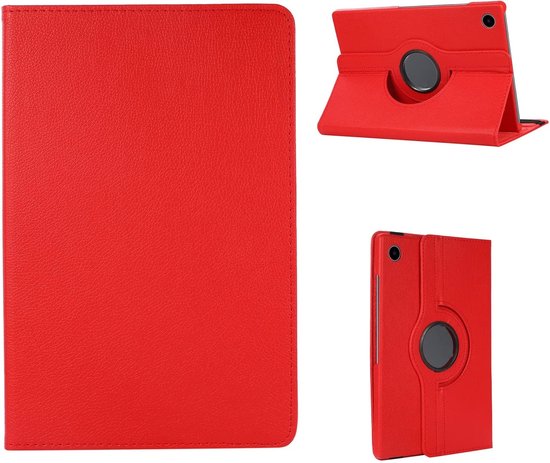 Samsung Galaxy Tab A8 2021 Tablethoes - Rood - Draaibare Bookcase