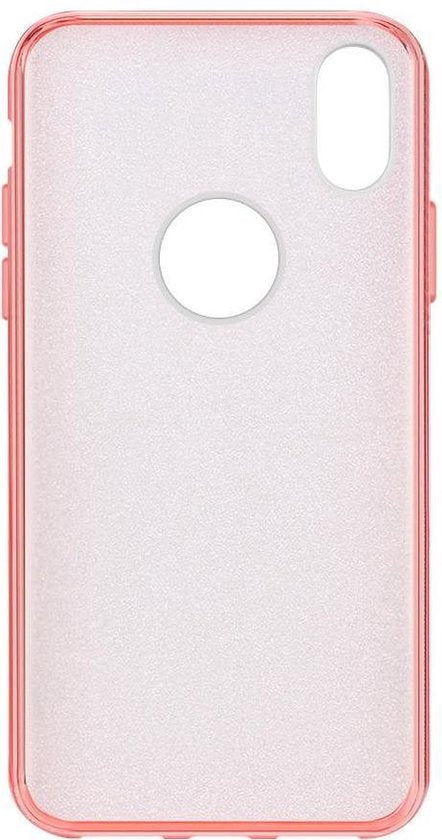 Apple iPhone X/10 Hülle - Rosa - Glitzer-Backcover