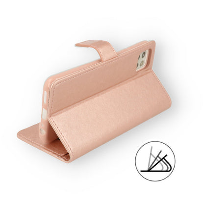 Nokia G11 Hülle - Roségold - Klapphülle mit Kartenfach