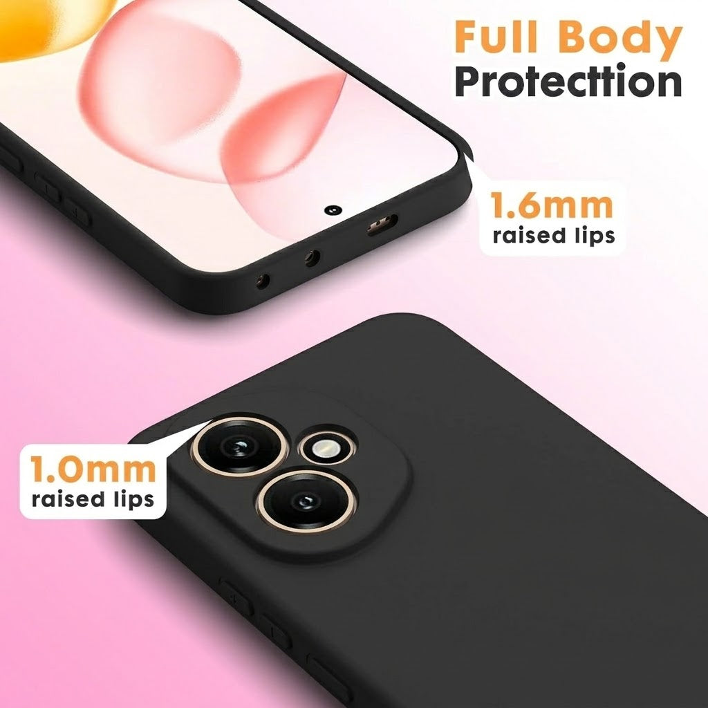 Honor 400 5G Hoesje - Zwart - Siliconen Back Cover