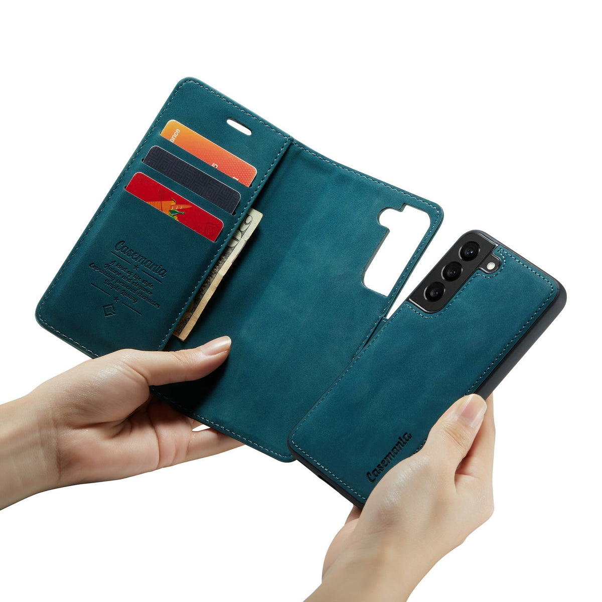Samsung Galaxy S24 Hoesje - Emerald Green - 2 in 1 Bookcase