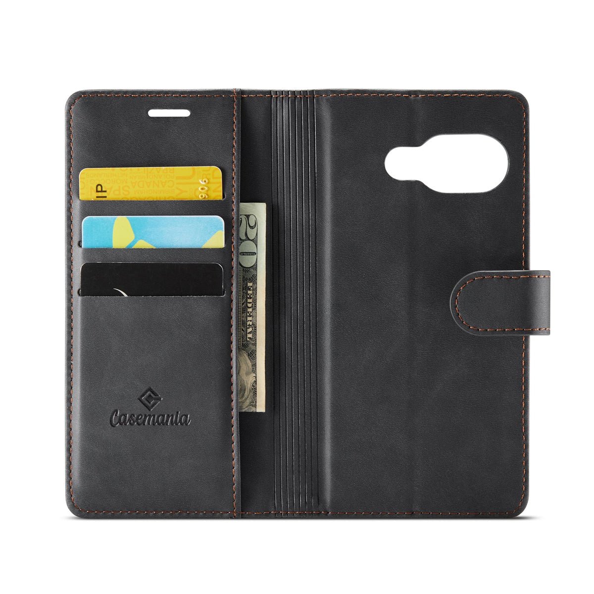 Google Pixel 9a Case - Charcoal Gray - 2-in-1 MagSafe Wallet Case