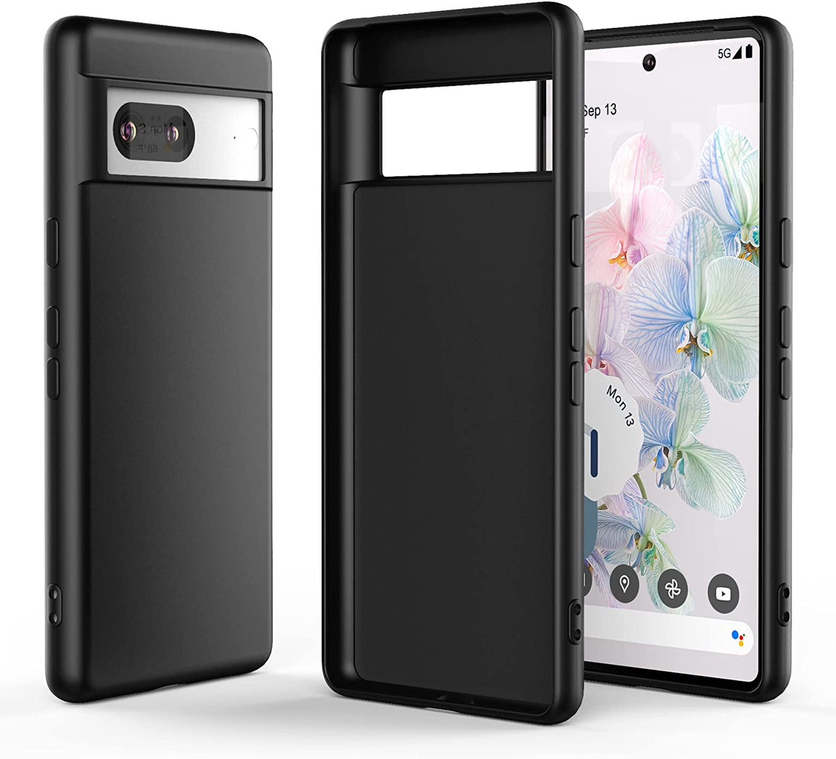 Google Pixel 8 Case - Black - Silicone Back Cover